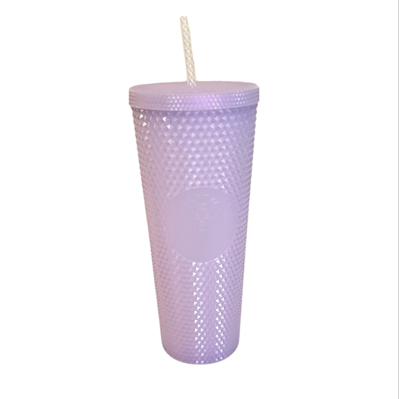 Starbucks Other - Starbucks Icy White Lilac Diamond Studded Tumbler Holiday 2021 NEW Venti…